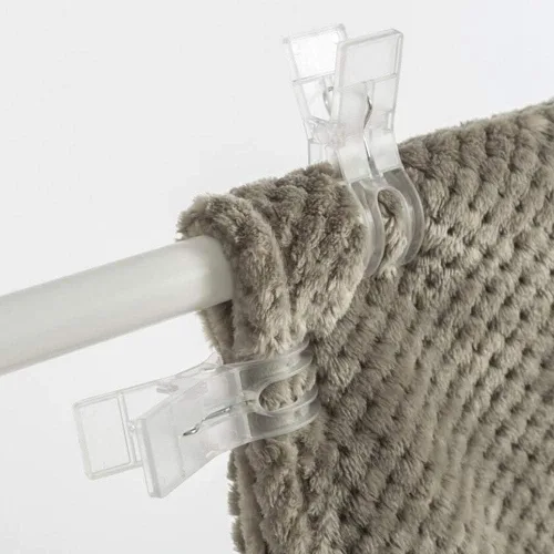 Vista 6 de WARMBUY Clips para toallas de plástico transparente, paquete de 8