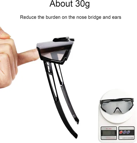 Vista 6 de Baixnsj UV400 Anti-arañazos Anti-niebla Ciclismo Gafas polarizadas Deportes Espejo Pesca al aire libre Polarizadas Gafas de sol