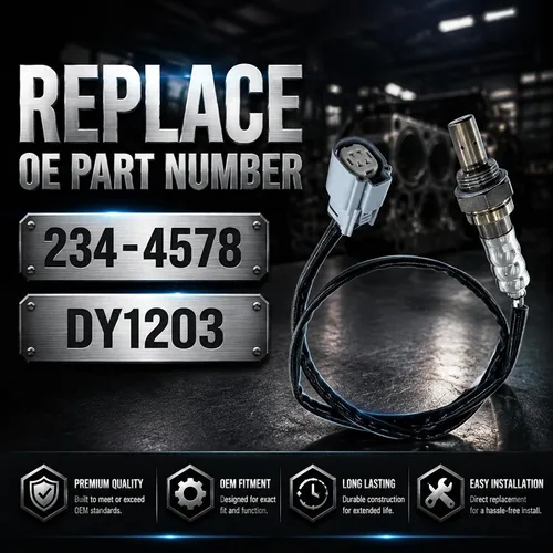 Vista 2 de Dropwater Under Downstream O2 Sensor de oxígeno compatible con Ford C-Max Escape FusIon Transit Connect 2L 2.5L, reemplaza #234-4578 DY1203 Under