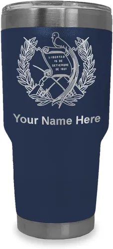 Vista 36 de LaserGram - Vaso personalizado de 20 onzas, bandera de Guatemala (negro) Regalo grabado, acero inoxidable aislado al vacío, grabado con láser