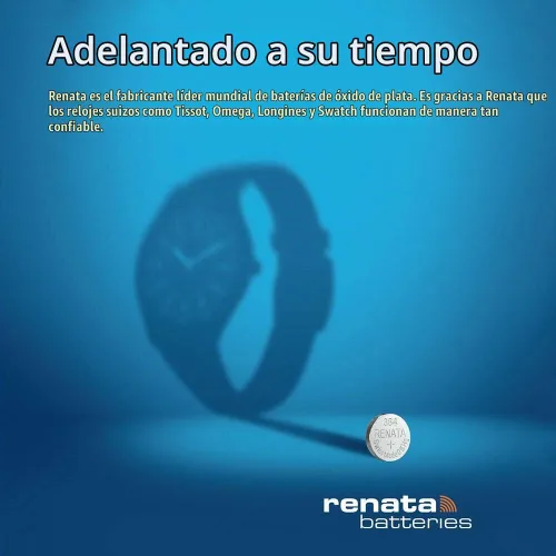 Vista 4 de Renata 370 SR920W Baterías – 1.55 V Óxido de Plata 370 Batería de reloj (2 unidades)