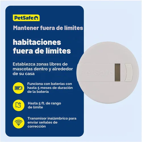 Vista 4 de Barreras para mascotas con rango ajustable Pawz Away de PetSafe, para gatos y perros, estimulación estática