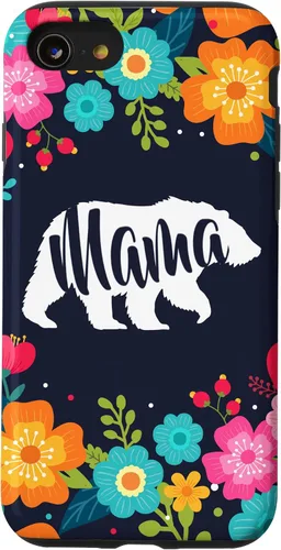 Vista 18 de Mama Bear - Funda para iPhone 17 con diseño de flores florales