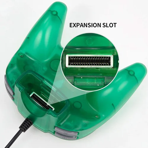 Vista 6 de miadore 2 Pack Classic N64 Controller Game Pads Joystick for N64 Video Game System N64 Console (GrayJungle Green)
