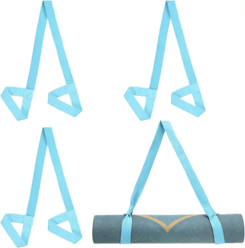 Vista 16 de PATIKIL Correa de esterilla de yoga, correas ajustables para esterilla de yoga, correas de transporte de algodón antideslizante soporte