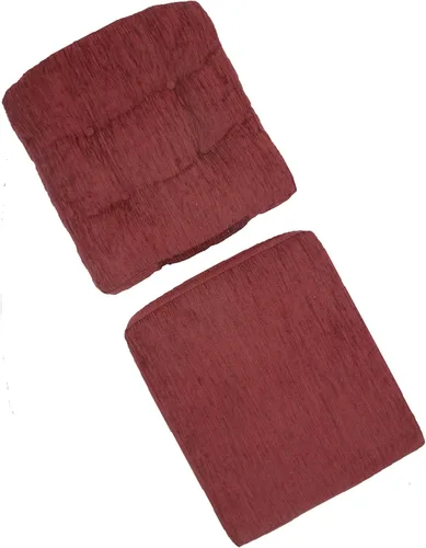 Vista 9 de Juego de 2 cojines de hoja negra para silla de salón (solo cojín)