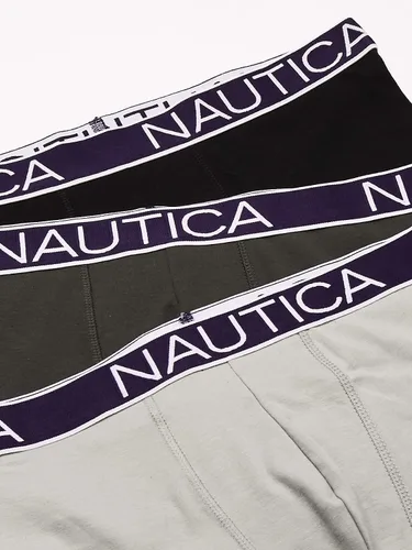 Vista 2 de Nautica - Calzoncillos clásicos de algodón elástico para hombre, pack de 3