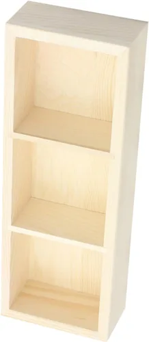 Vista 9 de Outanaya Small Wood Tea Box Organizer with 3 Compartments for Countertop