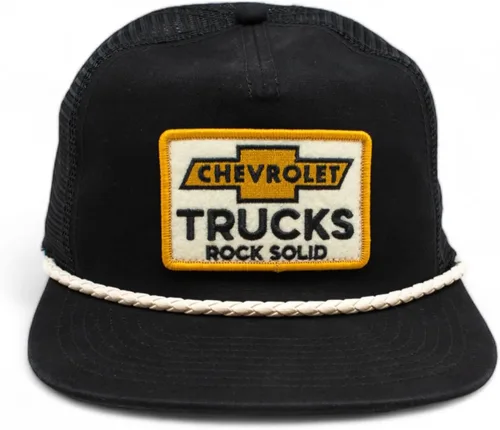 Vista 2 de American Needle Chevrolet Trucks Wyatt Gorra de béisbol ajustable Snapback Trucker (23014A-CHEVY-BLK)