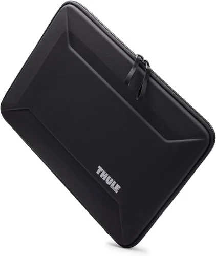 Vista 3 de Thule Gauntlet Sleeve - Se ajusta a MacBook de 14" - Protección exterior rígida - Interior acolchado previene arañazos y daños Negro