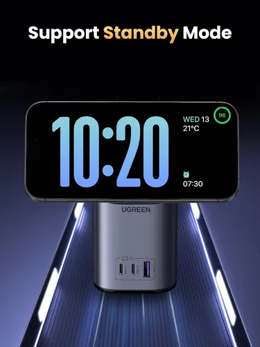 Vista 6 de UGREEN Nexode Estación de carga USB C de 100 W, soporte de cargador Qi2