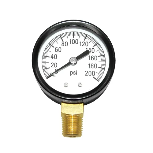 Vista 7 de Joywayus Manómetro de presión 0-30 PSI, latón 1/4" NPT rosca macho montaje inferior, relleno de glicerina, carcasa de acero inoxidable, función