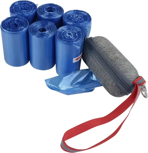 Vista 7 de Cand 1400 bolsas para excrementos de perro, bolsas de basura con dispensador, 40 rollos