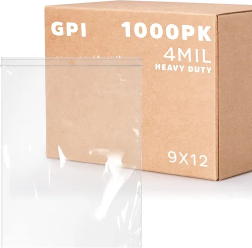 Vista 20 de GPI - Bolsas de plástico transparente con cremallera de 3" x 4", 100 unidades, bolsas de polietileno resistentes de servicio pesado de 4 mil