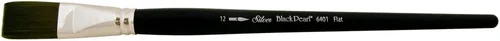 Vista 12 de Silver Brush 6401-6 Black Pearl Mightlon - Cepillo sintético de mango largo, plano, tamaño 6