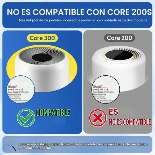 Vista 10 de Core 300 To-xin - Filtro de repuesto para purificador de aire Levoit, paquete de 2 Verde