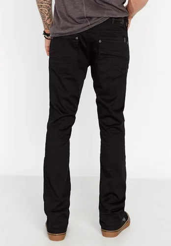 Vista 3 de Buffalo David Bitton Vaqueros Rectos Seis Para Hombre Indigo arrugado y auténtico