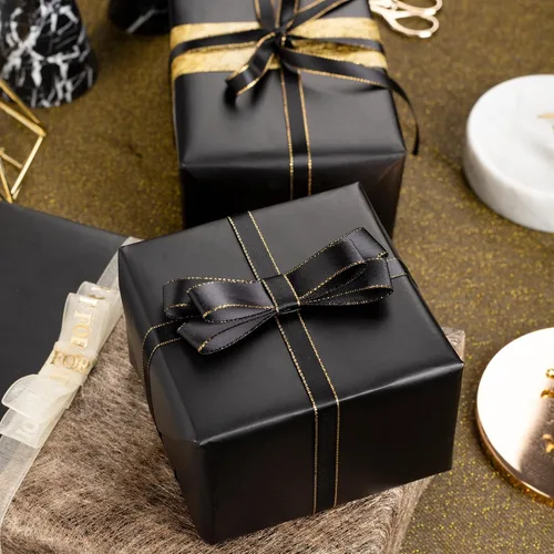 Vista 3 de Garbendy Rollo de Papel de Regalo - Papel de Color Sólido con Brillo Perlado, Perfecto para Bodas, Día de San Valentín, Cumpleaños, Navidad, Baby