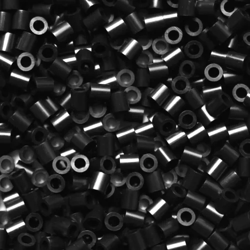 Vista 2 de Fuse Beads - 2000 cuentas de hierro fundido negro de 0.197 in, compatibles con Perler y Hama
