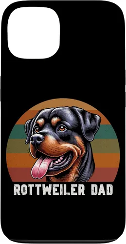 Vista 7 de Rottweiler Dad Rottie Father Dog Parent Father's Day Retro Case for iPhone 16