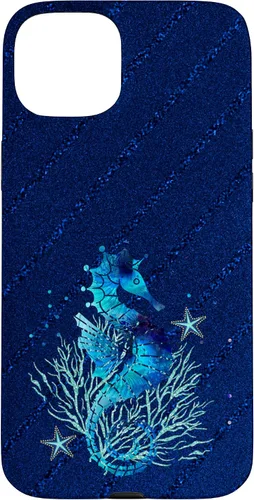 Vista 9 de Turquoise Seahorse Ocean Background Case for iPhone 17