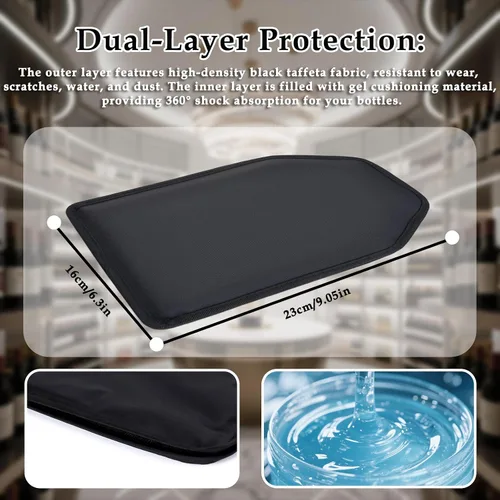Vista 2 de Funda enfriadora de gel para botella de vino, enfriador de congelador, de larga duración, mantiene el vino fresco y frío, para botellas de vino