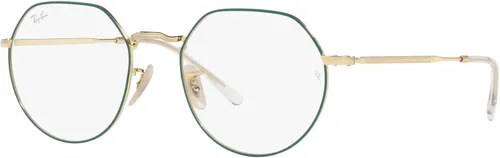 Vista 2 de Ray-Ban Unisex Rx6465f Jack Low Bridge Fit Round Prescription Eyewear Frames