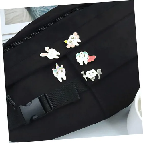 Vista 7 de SOIMISS 25 mochilas con broche de dientes en vestidos a granel trajes pin estético esmalte dental dentista pin dentista regalo accesorios de gusto