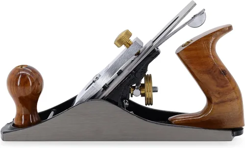Vista 4 de EXXO No.4 Jack Bench Hand Plane Plano de 9 pulgadas - Cortador de 2 pulgadas Cepilladora manual y de borde ajustable Suavizado de madera