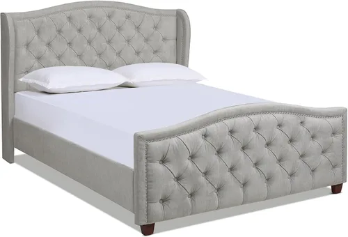 Vista 15 de Jennifer Taylor Home - Cama Anastasia de tamaño Queen de terciopelo resistente en color verde oliva Terciopelo de rendimiento verde oliva