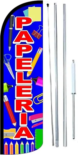 Vista 7 de Papeleria - Bandera sin viento (accesorios no incluidos), paquete de 1