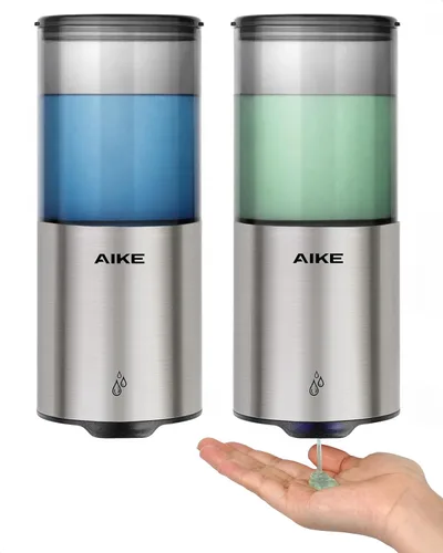 Vista 10 de AIKE Dispensador automático de jabón sin contacto,IPX7 Impermeable,Acero Cepillado