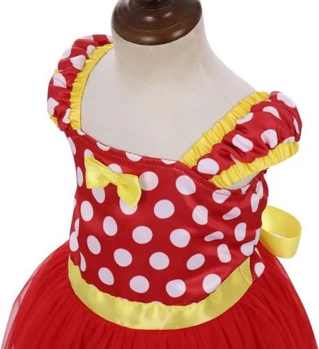 Vista 33 de IWEMEK - Maillot de ballet con diadema para niña con lunares, disfraz con diadema, leotardo