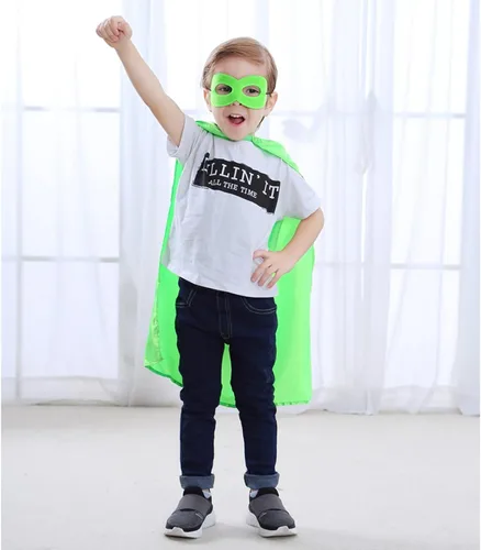 Vista 5 de Complex Superhero Capes and Masks for Kids Birthday Party Supplies Dress Up Costume for Boys Girls Toddler 3 4 5 6 7 8 Years