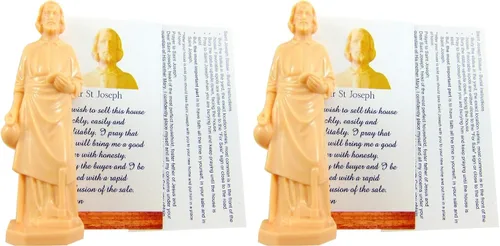 Vista 5 de Westmon Works Estatua de San José para vender casas con tarjeta y oración para la casa, set completo Real Estate Figurine Set, Includes Devotional