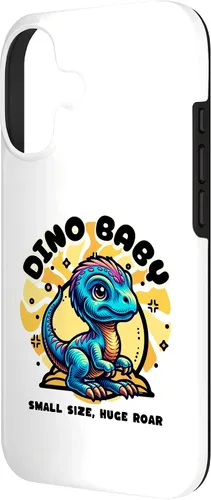 Vista 2 de Cute Dino Baby Cartoon Illustration for Kids Case for iPhone 17