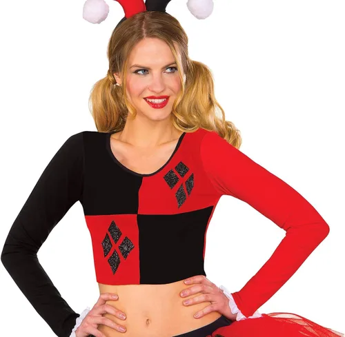 Vista 4 de DC Comics disfraz separados, Top, S / M, Harley Quinn