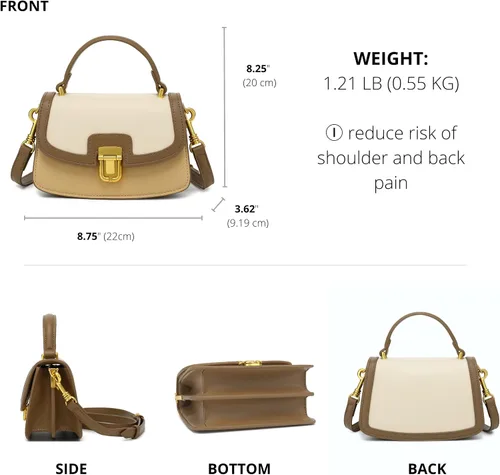 Vista 2 de Scarleton Top Handle Purses for Women, Satchel Shoulder Bag Purse, Crossbody Bags for Women, Handbags for Women, H2086