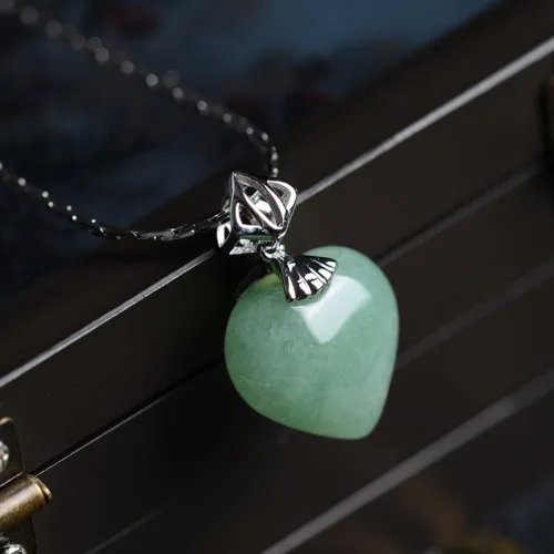 Vista 2 de iSTONE - Collar de plata de ley 925 con dije de lapislázuli para mujer, piedra preciosa natal con cadena de plata de 18 pulgadas