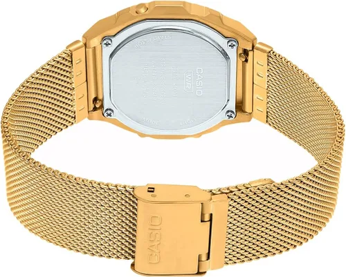 Vista 4 de Casio Collection Vintage Womens Digital Watch with Mesh Stainless Steel Strap