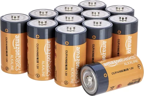 Vista 8 de Amazon Basics Paquete de 4 pilas alcalinas multiusos de celda C, 1.5 voltios, 5 años de vida útil