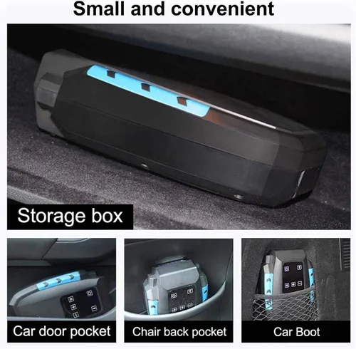 Vista 6 de Inflador digital de neumáticos, bomba de compresor de aire portátil de 12 V CC para neumáticos de automóvil, apagado automático con intermitente LED