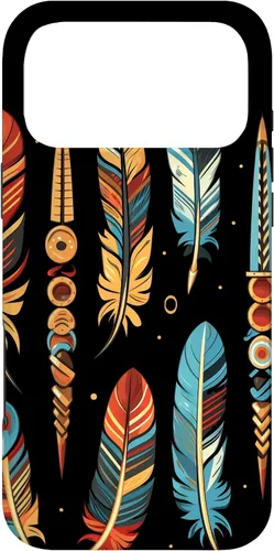Vista 22 de Colorful Feathers - Funda para iPhone 17