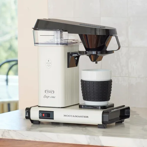 Vista 2 de Technivorm Moccamaster 69211 Cup One, cafetera de una taza, 10 onzas, blanco roto