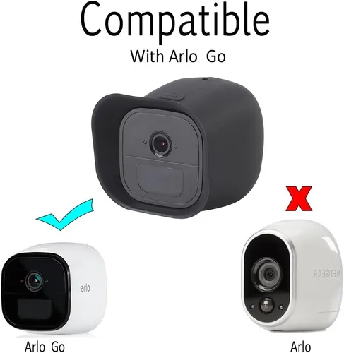 Vista 2 de Fundas protectoras para Arlo Go by HOLACA - Juego de 2 fundas de silicona para Arlo Go Mobile HD Wireless Free Camera Arlo Go Smart Security