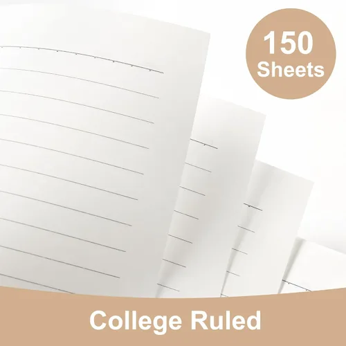 Vista 5 de Yoment Cuaderno pequeño en espiral, 300 páginas, cuadernos en espiral de tapa dura, cuaderno de 5.5 x 7.5 pulgadas, cuaderno de rayas