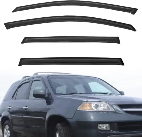 Vista 67 de Protectores de lluvia compatibles con modelos Trailblazer/GMC Envoy 2002-2009 para 5 pasajeros, visera de ventana lateral, deflector de viento