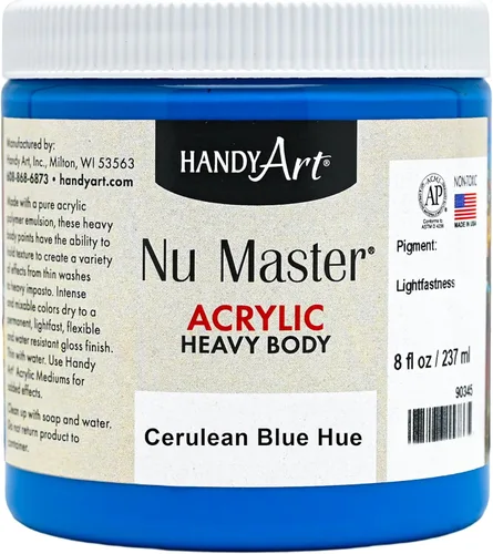 Vista 30 de Handy Art Nu Master - Pintura acrílica de cuerpo pesado, 8 onzas, color rojo brillante