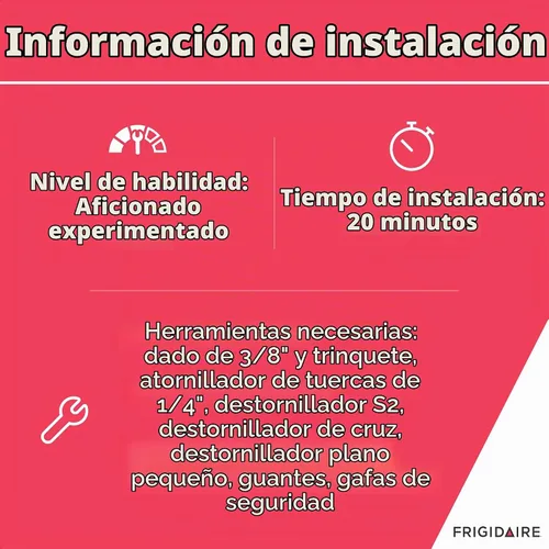 Vista 6 de Frigidaire 5303918493 Kit de montaje de máquina de hielo para refrigeradores