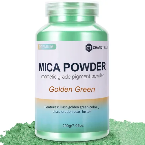 Vista 47 de CHANGTIKEJI Polvo de Mica, 24 Colores - 10g/Botella de Polvo de Pigmento Natural para Resina Epoxy, Fabricación de Jabón, Velas, Brillo de Labios
